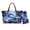 Blue-Snake Peach Blossom, variant on LedBack Deer Hunting Printed Handbag and Wallet Set Womens Tote Bag Top Handle Shoulder Purse with Matching Wristlet Wallet Pu Leather Totes Satchel Purses for Travel, Brown