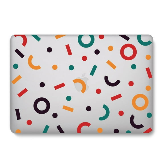 Funda izÜg dura, carcasa compatible con MacBook Air de 13 pulgadas (modelos: A1369 y A1466, Versión 2010-2017) Confetti