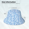 thumbnail image 3 of Xecao Winter Paisley Pattern Print Men and Women Night Reflective Hat Runner Cap Visor Bucket Hat Boonie Cap, 3 of 6