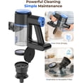 thumbnail image 7 of N8 Cordless Vacuum Cleaner Lightweight Stick with Powerful Suction 2200mAh Battery 40 Mins Runtime -Standing Rechargeable for Home Hardwood Floor Pet Hair Azure, 7 of 7
