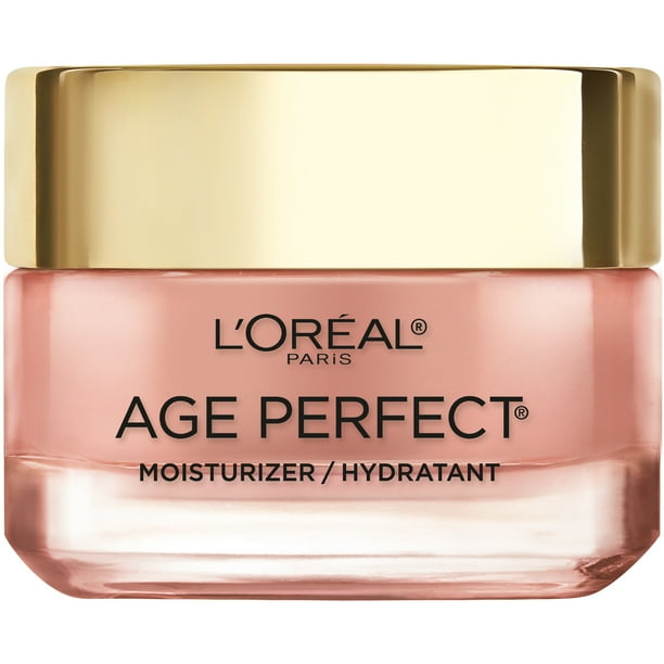 L'Oreal Paris Rosy Tone Moisturizer for Mature, Dull Skin, Age Perfect, 1.7 oz.