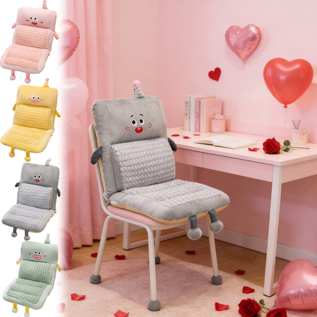 Sentmoon Seat Cushion Seat Cushion Backrest Integrated Office Sitting Waist Protection Seat Cushion Dormitory Student Buttocks Cushion Double-sided Fart Cushion Seat Cushion for