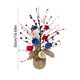 thumbnail image 3 of Árbol decorativo artificial patriótico | Centro de mesa floral para el Día de la Independencia | Árbol de 50 cm con temática patriótica para decoración de mesas, repisas y arreglos para fiestas, 3 of 6