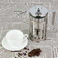 thumbnail image 2 of Food Grade Rubber  Filter Net Coffee Pot, Household Tea Maker 304 Stainless Steel Lid Press Head French Press Coffee Pot, For Making Tea Coffee At Home, 2 of 8