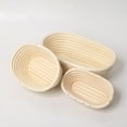 thumbnail image 6 of Tnobhg Handmade Braided Bread Proofing Basket Oval Rattan Banneton Basket Food Grade Loaf Shape Bread Basket, 6 of 8