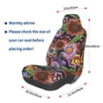 thumbnail image 3 of Balery Vintage Floral Funda de Asiento para Auto con Diseño - Cubierta Frontal Suave y Transpirable con Protector Antideslizante- 1 Unidad, 3 of 5