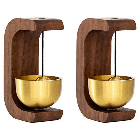 2024 Wooden Doorbell Bell Wind Chimes Wireless Doorbell for Home Entrance Door Bell Aesthetic Room Wall Decor-B, 4PCS,4 x Entry wind chime,As Shown