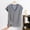 #1_Blue, variant on 2 Packs Modal Pajama Top for Womens Striped V Neck Tees Short Sleeve Tops Ultra Soft Athletic Stretch Loungewear Trends Lightweight Nightdress
