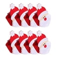 thumbnail image 1 of HBFAGFB Outdoor Christmas Decorations 8pcs Napkin Set Hotel Dining Table Button Ornament Red, 1 of 9