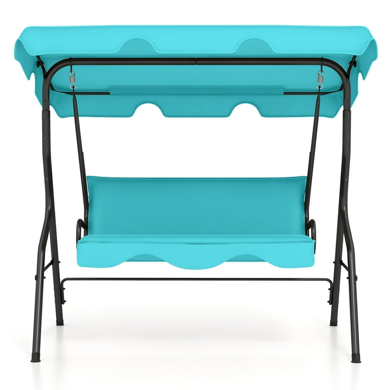 Costway, 3 Seats Canopy Patio Swing Glider Hammock, KYD3-10N1G3