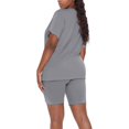 thumbnail image 6 of Clearance!NMMUED Workout Sets for Women, Short Sets for Women, Active Wear Sets for Women, Yoga Sets for Women, 2 Piece Sets for Women Summer, Gray L, 6 of 7