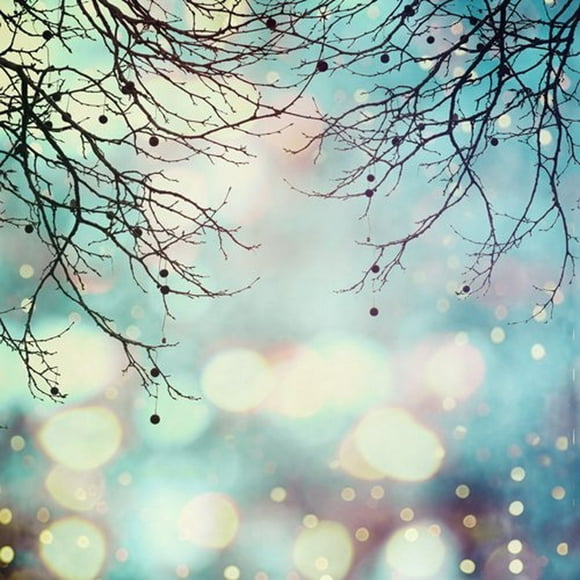 YUSDECOR 5x7ft Tree Branches Bokeh Indoor Photography Backdrop Prop Photo Background