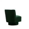 thumbnail image 5 of Swivel Accent Chair, 360 Degree Club Chair Upholstered Armless Sofa Nursery Chair, Modern Reading Chair Leisure Lounge Chair for Bedroom Living Room Hotel Office, 23.60''L*26.80''W*30.00''H, Green, 5 of 7