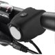 thumbnail image 1 of Bocina de bicicleta, timbre eléctrico para patinete, mini timbre electrónico con carcasa de silicona impermeable (negro, 11 x 3,5 cm), 1 of 3