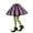 Purple, variant on Halloween Witch Legs Hanging Decorations Novelty Witch Leg Picks Halloween Decorations Classic Plush Witch Legs with Shoes for Halloween Car, Front Door, Wreath, Wall, Party Decorations