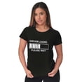 thumbnail image 3 of Sarcasm Loading Please Wait Womens Fitted Plus Size Graphic Tee Brisco Brands 2X, 3 of 5