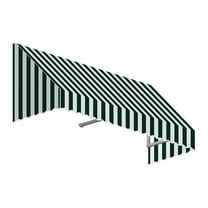 Awntech EF2442-US-6FW 6.38 ft. San Francisco Window & Entry Awning, Forest Green & White - 24 x 42 in.