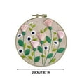 thumbnail image 3 of Staron under $5! Beginner Embroidery Flower Kit, DIY Hand Stitching Material Package with Hoop and Thread, Craft Supply Set, 3 of 3