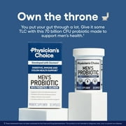 Physicians Choice Probiotics for Men 70 Billion CFU for Digestive, Gut, Colon Health, 30 Count