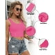 thumbnail image 3 of Crop Top AURUZA sin Mangas con Cuello en U Rosa Talla XS, 3 of 6