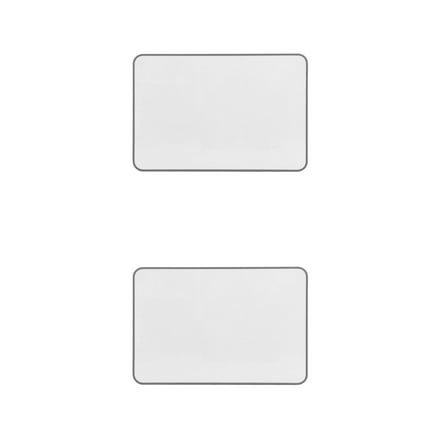 WEUVEB Masteelf 2pcs Magnetic Whiteboard for Home Office Classroom Dry Erase Whiteboard for Fridge Double Sided for Notes Messages White Board