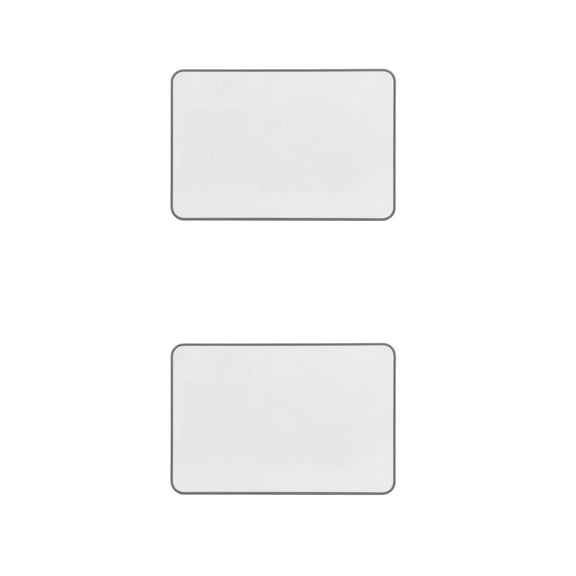 WEUVEB Masteelf 2pcs Magnetic Whiteboard for Home Office Classroom Dry Erase Whiteboard for Fridge Double Sided for Notes Messages White Board
