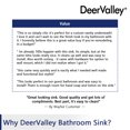 thumbnail image 3 of DeerValley DV-2V031 Matte Black 19 Inch Bathroom Vessel Sink Above Counter Rectangular Countertop Sink for Cabinet Lavatory Vanity, 3 of 10
