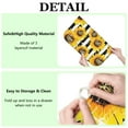 thumbnail image 5 of Sunflower Dish Drying Rack Mat for Kitchen, Microfiber Counter Pad, Foldable Floral Absorbent Drainer Mat for Sink, 16x18 Inch, 5 of 6