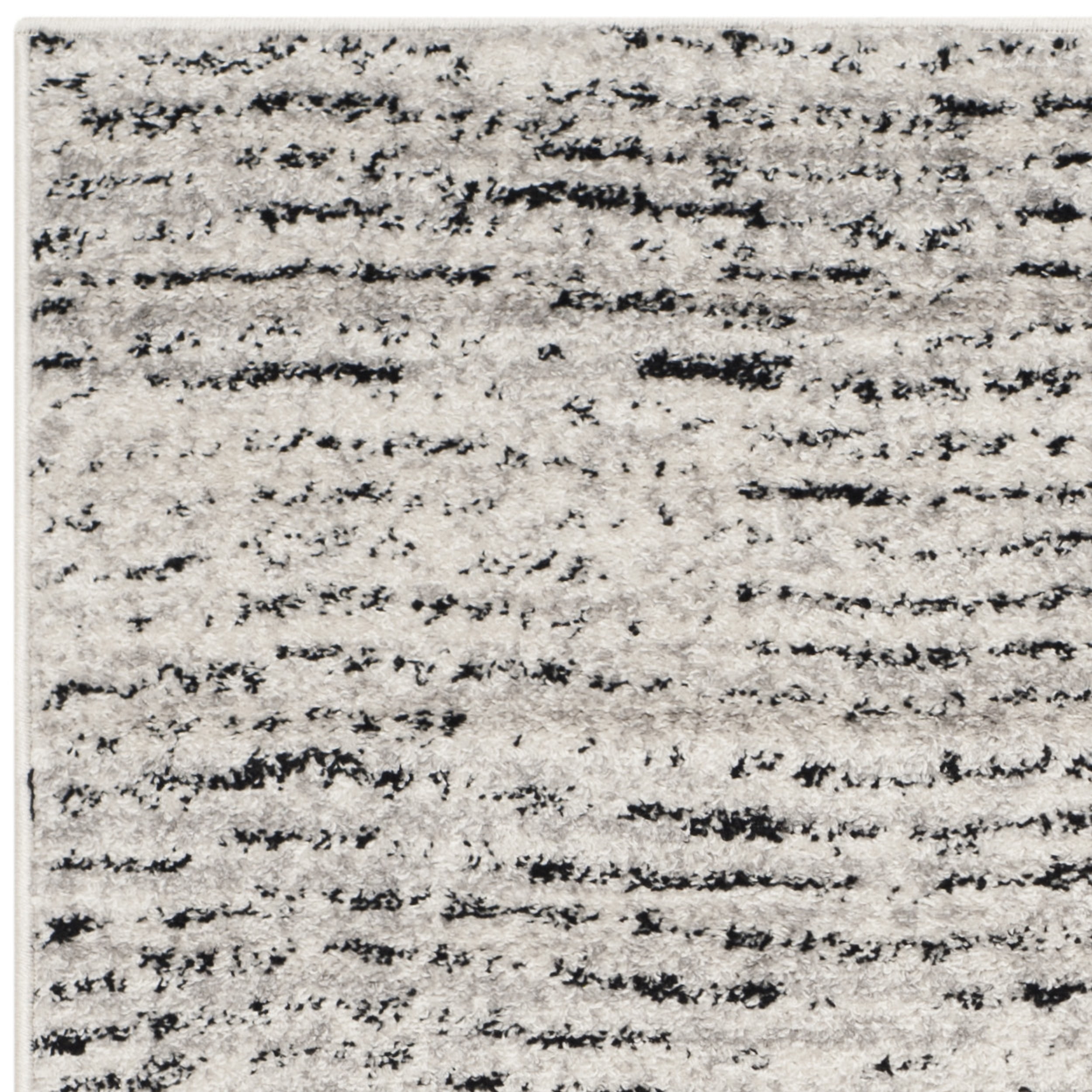 SAFAVIEH Adirondack Linnette Abstract Runner Rug, Ivory/Silver, 2'6" x 10'
