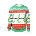 thumbnail image 3 of Suéter feo de Navidad 2024 para regalar, elfo de Papá Noel, divertido suéter de reno de Navidad para hombre, ropa de pareja para vacaciones, 3 of 5