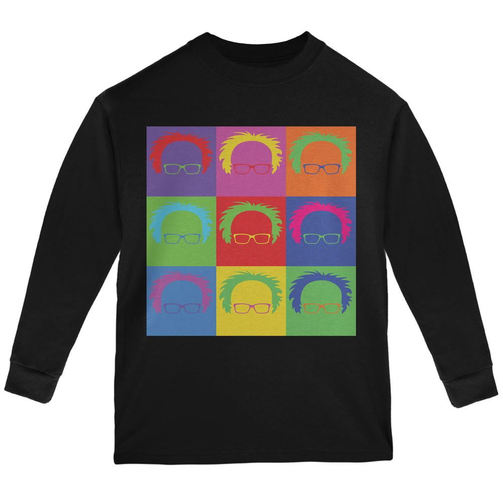 Election Bernie Sanders Hair Minimalist Pop Art Black Adult Sweatshirt