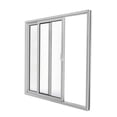 thumbnail image 3 of Patio Exterior Metal-Plastic Sliding Doors / Patio 8166 White Silk 64" x 80" Right active door / Tempered Clear Glass Bypass Door, 3 of 7