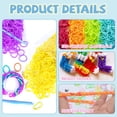 thumbnail image 3 of 14 Colors Rubber Band Bracelet Kit, 6400+pcs Loom Bracelet Making Kit for Kids, Rubber Bands Refill Loom Set, Bracelet Making Kit for Art and Craft, 3 of 6