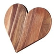 thumbnail image 2 of Tabla de cortar de madera en forma de corazón, multiusos, para uso diario, superficie lisa, plato para servir, 35,5 x 29,5 cm (14 x 11,6 pulgadas)., 2 of 9