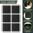 thumbnail image 6 of ProsourceFit Rubber Top Exercise Puzzle Mat ½-in, EVA Foam & Rubber Tiles for Home Gym, 6 of 8