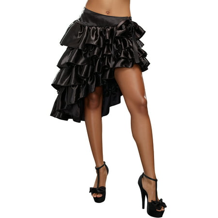 Black Ruffled Skirt 9544 by Dreamgirl Black