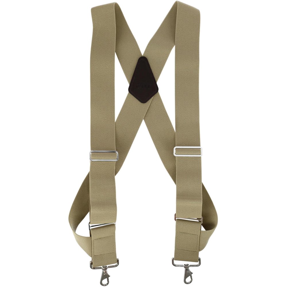 CTM CTM® Elastic Side Clip Metal Swivel Hook Trucker Suspenders (Men