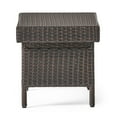thumbnail image 3 of Anthony 3 Piece Outdoor Wicker Lounge with Cushions and Coffee Table, Grey, Jungle Green, 3 of 9