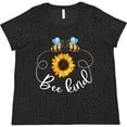 thumbnail image 3 of Inktastic Bee Kind Bees and Sunflower Women's Plus Size T-Shirt, 3 of 5