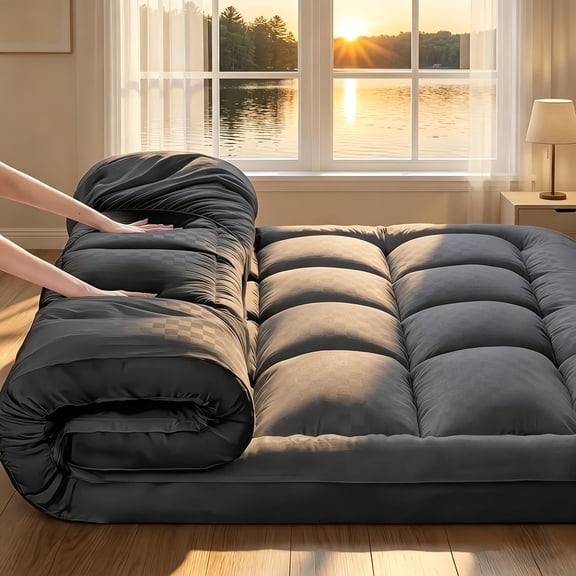 Mattress Topper -Cooling Mattress Pad Cover for All Size Bed - Soft Mattress Protector Pillow Top with 8-21 Inch Deep Pocket 3D Down Alternative Filling, Machine Washable