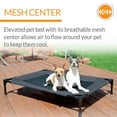 thumbnail image 4 of K&H Pet Products Original Pet Cot Elevated Dog Bed Charcoal/Black Mesh Small 22 X 17 X 7 Inches, 4 of 9