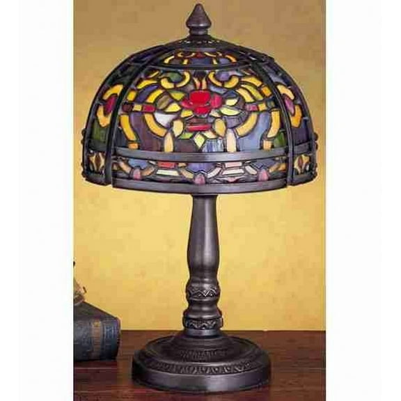 Meyda Tiffany 27976 Moorish 8" Tall Lamp Base - MultiColor