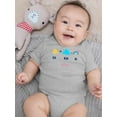 thumbnail image 2 of Sun, Cloud And Rainbow Design Bodysuit Infant -Image by Shutterstock,  Newborn, 2 of 4