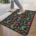 thumbnail image 4 of Green Red Controllers Games Icons Black Pattern Door Rugs,Washable Non Slip Door Mats Indoor,Decorative Door Mats,Entry Mat Indoor for Entrance,Bedroom,Kitchen,Bathroom,30"x17", 4 of 6