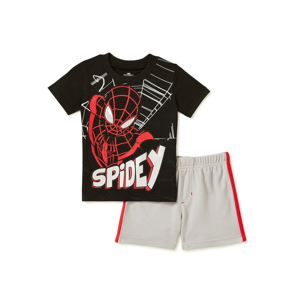 spiderman t shirt and shorts