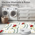 thumbnail image 5 of ODIKA 5'x7' Machine Washable Non-Slip Area Rug, Santa Sleigh Festive with Twinkling Holiday Stars High Traffic Rug with Pad, Red, 617816, 5 of 8