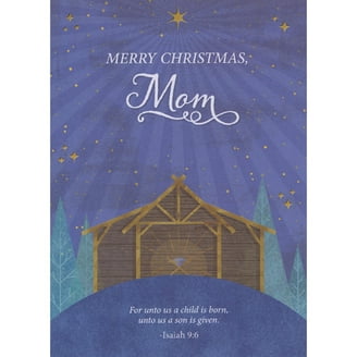 Hallmark Christmas Card For Daughter - Contemporary Foil Star