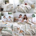 thumbnail image 6 of Marble Grey White Bedding 3 Piece Duvet Cover Set Queen Size, Abstract Cracked Crystal Gold Lines Soft Microfiber Comforter Cover with Zipper Closure & Pillowcases, FadeResistant Quilt Cover, 6 of 9