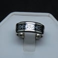 thumbnail image 3 of Jesus Fish Black Wedding Band for Men or Women 8mm Stainless Steel Ring by Ginger Lyne Collection, 3 of 5