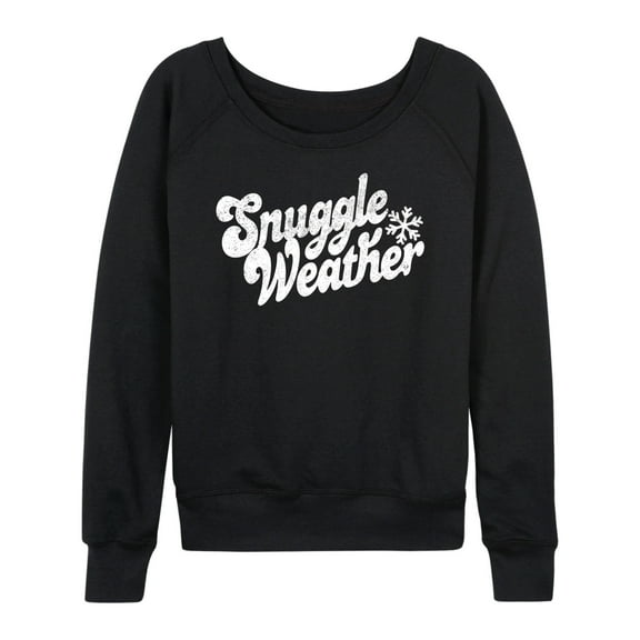 Instant Message - Snuggle Weather - Women's French Terry Pullover Long Sleeve Shirt